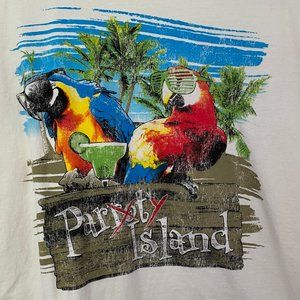 Men's XL Novelty T-Shirt - "Party Island"